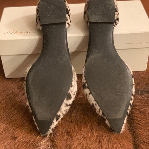 3.1 Phillip Lim Cow Hair Devon D'Orsey Flat - Picture 5 of 6